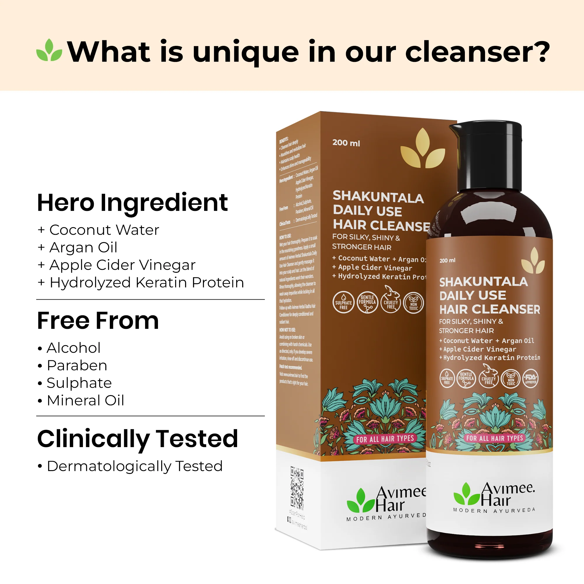 Shakuntala Daily Use Shampoo + Radha Hair Conditioner Super Saver Combo - Image 3