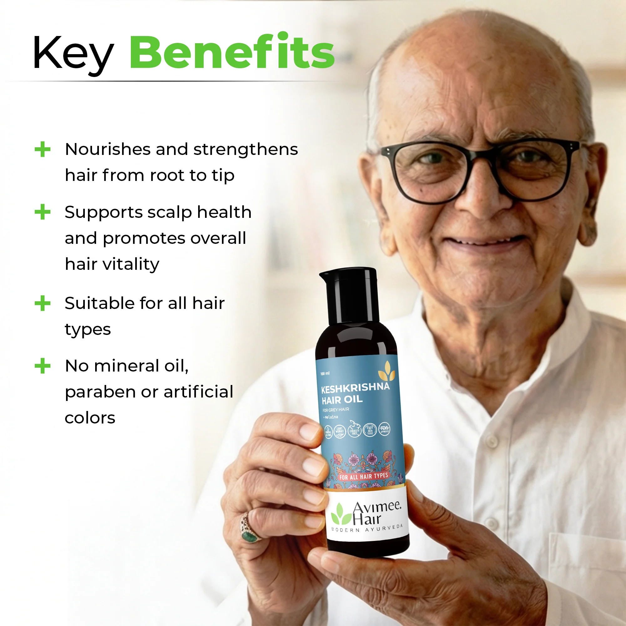 Keshkrishna Grey Hair Oil - Image 3